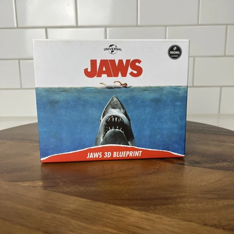 JAWS 3D Blueprint Collectible Shark Movie Diorama Sit or Hang Loot Crate Cover