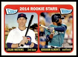 2014 Topps Heritage #166 Cubs/Mariners Rookie Stars (Almonte / Watkins) RC - Picture 1 of 2