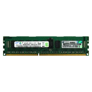 HP Genuine 4GB 1Rx4 PC3-10600R DDR3 1333MHz 1.5V ECC REG RDIMM Memory RAM 1x4G - Picture 1 of 1