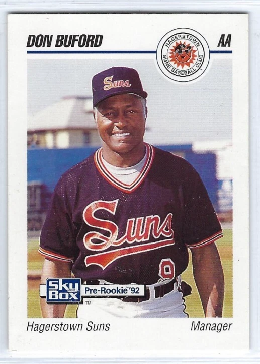 1992 Hagerstown Suns (Double A-Baltimore Orioles) Don Buford - Image 1 of 1