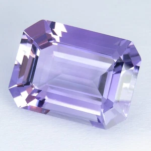 19.82Cts Genuine 100% Natural Amethyst 20X15mm Emerald Cut Loose Gemstone - Picture 1 of 7