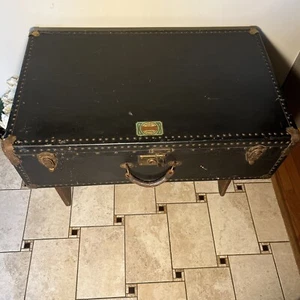 RARE Exceptional Antique Globetrotter Trunk - Picture 1 of 23