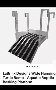LaBrinx Wide/Large Hanging Turtle Ramp - Aquatic Reptile Basking Platform - Picture 1 of 8