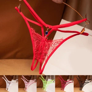 Sexy Mujeres Tanga de Encaje Tanga Bragas Lencería Ropa Interior Entrepierna T-back - - Imagen 1 de 26