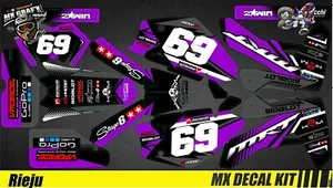 Kit Déco Moto pour / Mx Decal Kit for Rieju MRT MRT Pro - Purple Race - Picture 1 of 1