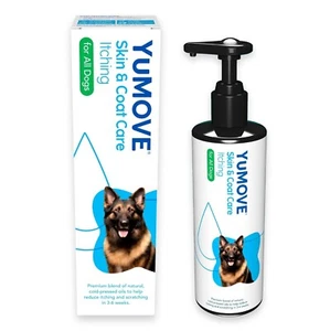 YuMOVE Skin Coat Care Itching Dog Itchy Skin Supplement Dogs Salmon Oil 500ml UK