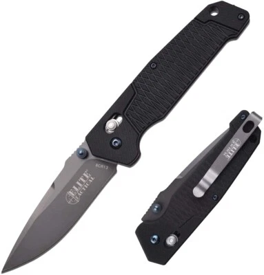 G10 Axis Lock Ball Bearing Pivot Manual Pocket Knife Tip Up Carry Clip 8Cr13MoV - Image 1 of 4