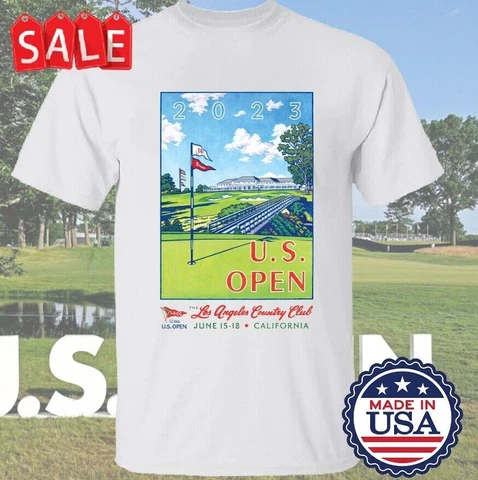 U.S. Open 2023 Poster Los Angeles Country Club T-Shirt Size S-3XL men women Cover