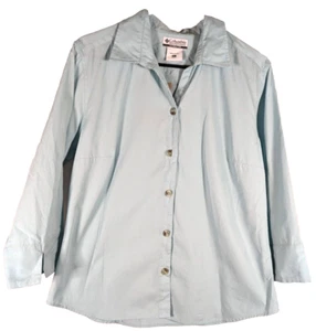 Camicia Columbia donna aqua L nuova con etichetta - Foto 1 di 5