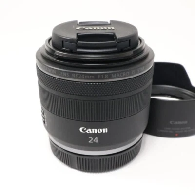 Near Mint Canon RF 24mm F/1.8 Macro IS STM Wide Angle Prime Lens #C014 - Image 1 of 3