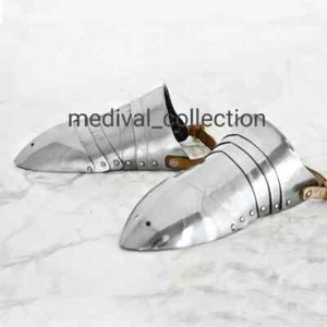 Medieval Sabatons Armor Steel Shoes Knight Warrior Armor 18g Steel SCA Armor - Picture 1 of 4