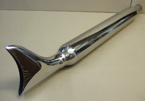 Universal Schalldämpfer Fishtail, Ø 3"(76mm), 815mm lang, 1-3/4" Anschluß - Bild 1 von 9