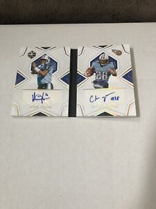 2021 Panini Limited Dual Booklet Partnership Vince Young Chris Johnson Auto /49 