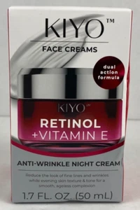 Kiyo Retinol + Vitamin E Anti-Falten Nachtcreme 1,7 flüssige Unzen Neu - Bild 1 von 6