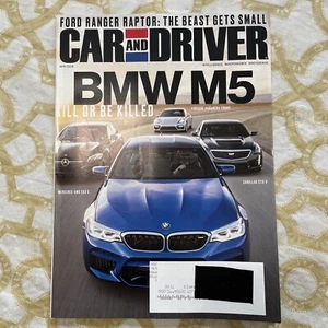 Car and Driver Magazine April 2018 BMW M5 Ford Ranger Raptor Porsche Palmero - Imagen 1 de 2