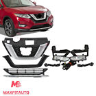 For Nissan Rogue 2017-2019 Front Grille W/Camera/Trim/Foglights/Molding Set 8PCS