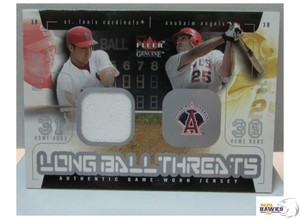 2003 Fleer SCOTT ROLEN/TROY GLAUS Genuine Longball Threats - #12 Dual Jersey