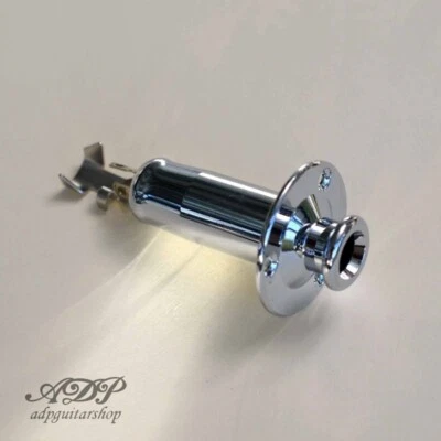 ADPGUITARPARTS Jack Tube Chrome Femelle style Takamine Mono/Stereo1/4 pour Guitare Acoustic