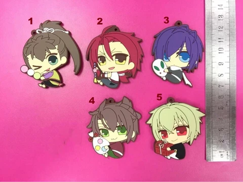 Japan Anime Hakuouki SSL Rubber Strap Keychain Keyring Phone Charm Pendant  Gift Cover