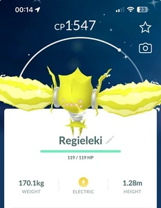 Shiny Regieleki Pokemon Trade Go Same/30 Day Trading Pokémon Legendary Gen8 - Imagen 1 de 1