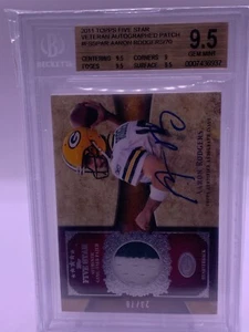 2011 Topps Five Star Aaron Rodgers Patch Auto /70 FSSP-AR Packers BGS 9.5 Auto 9 - Picture 1 of 2