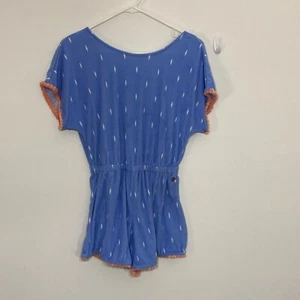Matilda Jane 435 Girls Romper Size 14 Up and At Em Terry Cloth Blue Beach Pool - Picture 1 of 12