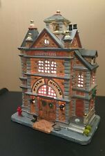 **Vintage LEMAX COVENTRY COVE FIREHOUSE LIGHTED CHRISTMAS VILLAGE w/ CORD