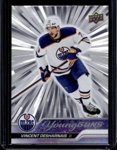 2023-24 UD Series 1 Vincent Desharnais Young Guns Outburst Silver RC # 202