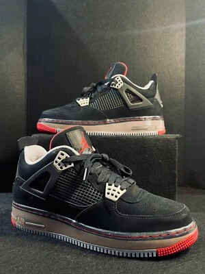 2009 Nike Air Jordan Fusion(4)IV Bred (364342-061)Casual Sneakers Sz M/9 - Image 1 of 4