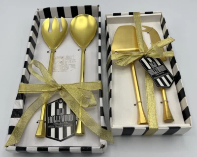 Juego de 2 ensaladas y quesos Thirstystone David Tuteras Old Hollywood tono dorado Foto 1 de 4