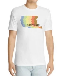 Kid Dangerous Men x Native Son Rainbow Graphic Tee T-Shirt Size S NEW $38 - Picture 1 of 3