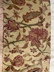 Cuddledown Bed Skirt/ Dust Ruffle - Queen - Burgandy and Gold Floral - Picture 1 of 8