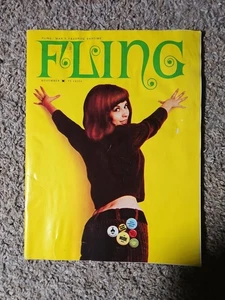 Fling November 1967 June Wilkinson 68pgs Vintage Female Pinup Magazine - Picture 1 of 3