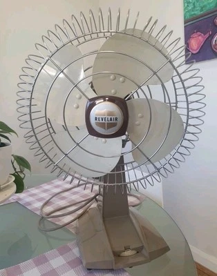 Mid Century Vintage Fan Revelair Oscillating Retro - image 1 of 4