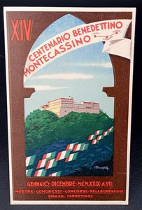 AK MONTECASSINO FROSINONE HUNDERTJAHRFEIER BENEDIKTINER VERANSTALTUNG ABTEI - Bild 1 von 2