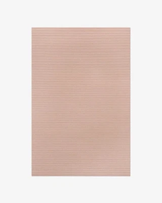 Alfombra de lana acolchada a mano 9 x 12 pies - diseño de nudos nórdicos, alfombra rosa claro 8 x 10 Foto 1 de 4