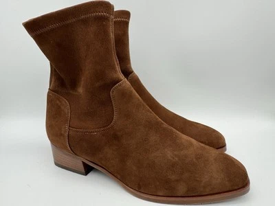 Botín Aquatalia Mujer Renza Tacón Bloque Cremallera Marrón Talla 6 M Foto 1 de 4