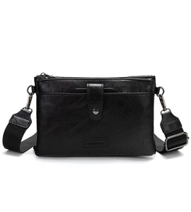 Vintage Leather Crossbody Bag for , Stylish Layer Shoulder Bag Purse with Rem... - Foto 1 di 7