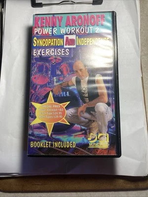 KENNY ARONOFF POWER WORKOUT 2  1993 DCI DRUM INSTRUCTION VHS VIDEO  - Image 1 of 4