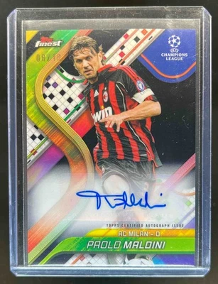 2024-25 Mejor UEFA Paolo Maldini Auto RC Negro Refractor #8/10 Milán Foto 1 de 2