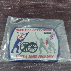 Battle Of Gettysburg 125th Anniversary Patch 1988 Commemorative Embroidered Badg - Bild 1 von 4