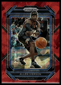2022-23 Panini Prizm Allen Iverson Prizms Red Ice Philadelphia 76ers #281 - Imagen 1 de 2
