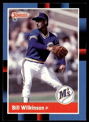 1988 Donruss Bill Wilkinson Rookie Seattle Mariners #568 - Image 1 of 2