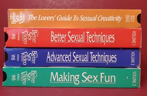 VHS Lot 4 tapes Better Sex Video Series - 3 volumes + extra tape - Picture 1 of 5