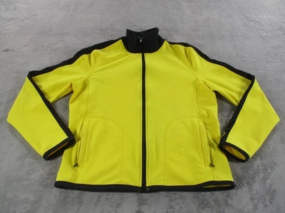 Lauren Ralph Laurel Active Jacket Womens M Yellow Black Bright GUC - Изображение 1 из 4