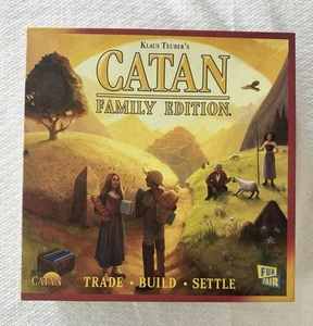 Settlers Of Catan Family Edition Board Game 2018 Klaus Teuber, 100% Complete - Picture 1 of 10