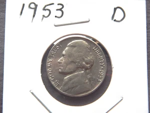 1953 (D) Jefferson Nickel - Foto 1 di 3