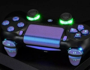 Multi colors Luminated DTF 2.0 LED Kit for PS4 Controller Purple Shell Housing - Picture 1 of 4