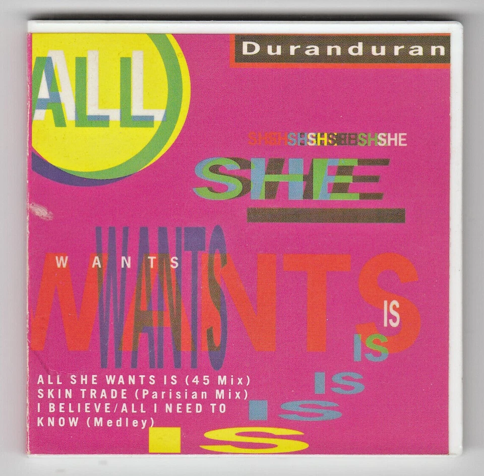 Duran Duran 3” Single CD “All She Wants Is” Capitol (C3-44287) NEW - Image 1 of 2