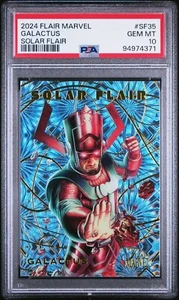 2024 FLAIR MARVEL SOLAR FLAIR #SF35 GALACTUS PSA 10 GEM MINT...LOW POP - Picture 1 of 2